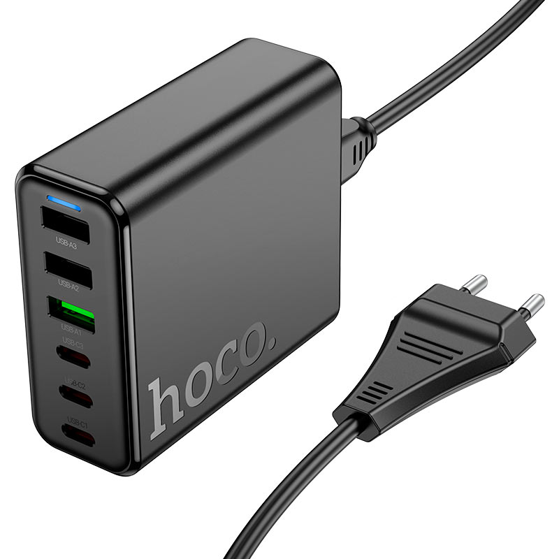 Hoco C133A High Power 75W Six-Port Charger with Cable Hoco C133A High Power 75W Six-Port Charger with Cable